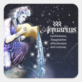 Adesivo Quadrado Aquarius Stickers