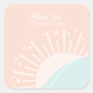 Adesivo Quadrado Aqui Vem O Sol Clássico