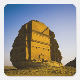 Adesivo Quadrado Arábia Saudita, local de Madain Saleh, 4 antigos