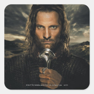 Adesivo Quadrado Aragorn Sword Down