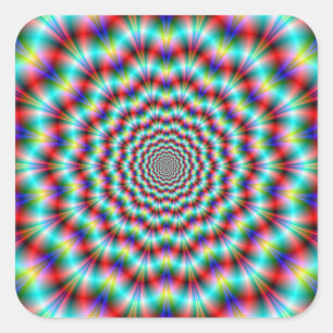 Adesivo Quadrado Aranhas no ácido