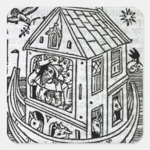 Adesivo Quadrado Arca de Noah