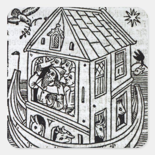 Adesivo Quadrado Arca de Noah (Frente)