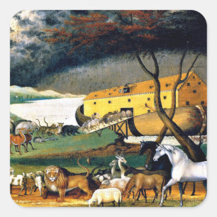 Adesivo Quadrado Arca de Noah