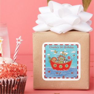 Adesivo Quadrado Arca de Noé Personalizada