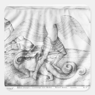 Adesivo Quadrado Arcanjo St Michael, c.1450