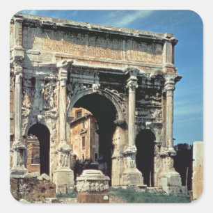 Adesivo Quadrado Arch Triunfal de Septimius Severus, dedicado a