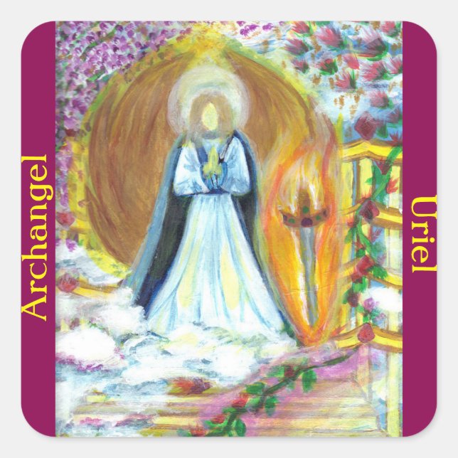 Adesivo Quadrado Archangel Uriel Stickers (Frente)