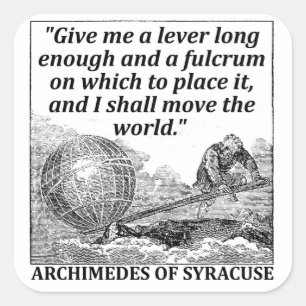 Adesivo Quadrado Archimedes Lever