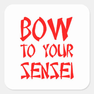 Adesivo Quadrado Arco ao seu Sensei