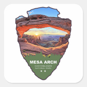 Adesivo Quadrado Arco da Mesa Canyonlands National Park Ponta de Se