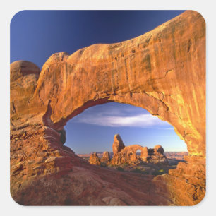 Adesivo Quadrado Arco da Torre, Parque Nacional dos Arcos, Utah, EU