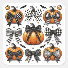 Adesivo Quadrado Arco de Abóbora