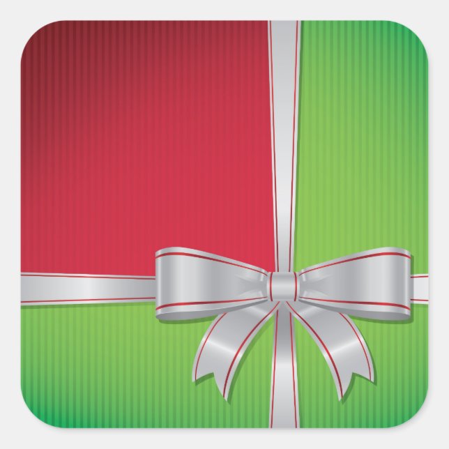 Adesivo Quadrado Arco de Natal (Frente)