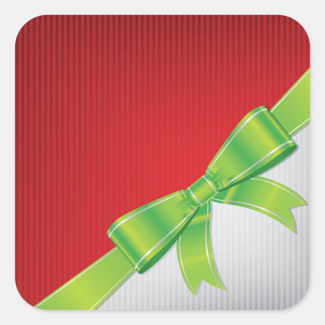 Adesivo Quadrado Arco de Natal (Frente)