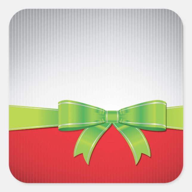 Adesivo Quadrado Arco de Natal (Frente)