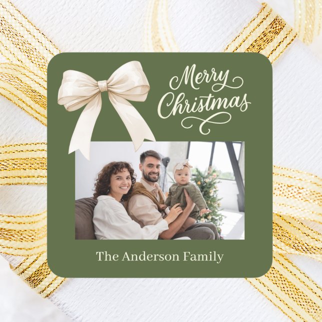 Adesivo Quadrado Arco de sorvete verde-azeitona (Criador carregado)