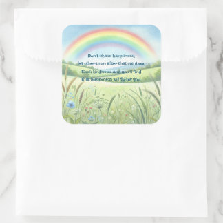 Adesivo Quadrado Arco-íris / Campo & Cotação