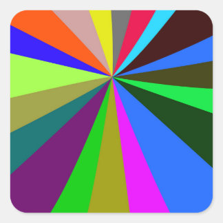 Adesivo Quadrado arco-íris colorido brilhante