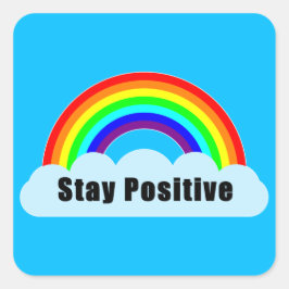 Adesivo Quadrado ARCO-ÍRIS - Continue Positivo