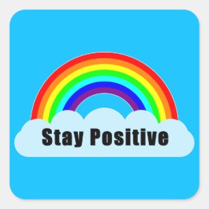 Adesivo Quadrado ARCO-ÍRIS - Continue Positivo