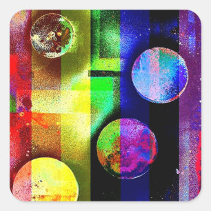 Adesivo Quadrado Arcobaleno 136