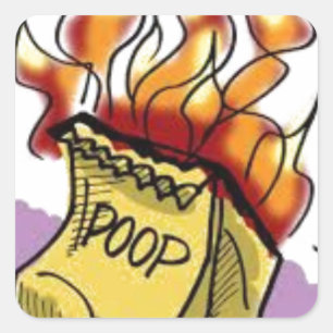 Adesivo Quadrado Ardor Poo