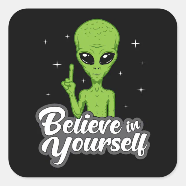 Engraçado dos desenhos animados UFO Alien Graffiti adesivos para