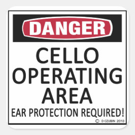 Adesivo Quadrado Área de operação Cello