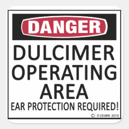 Adesivo Quadrado Área de Operação do Dulcimer