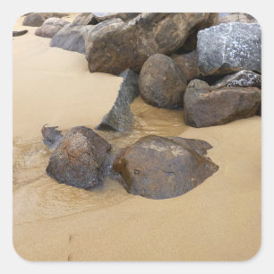 Adesivo Quadrado Areia e Pedras