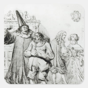 Adesivo Quadrado Argão e Monsieur Purgon