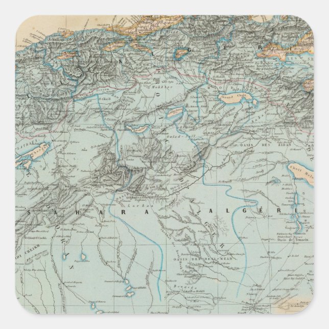 Adesivo Quadrado Argélia (Frente)