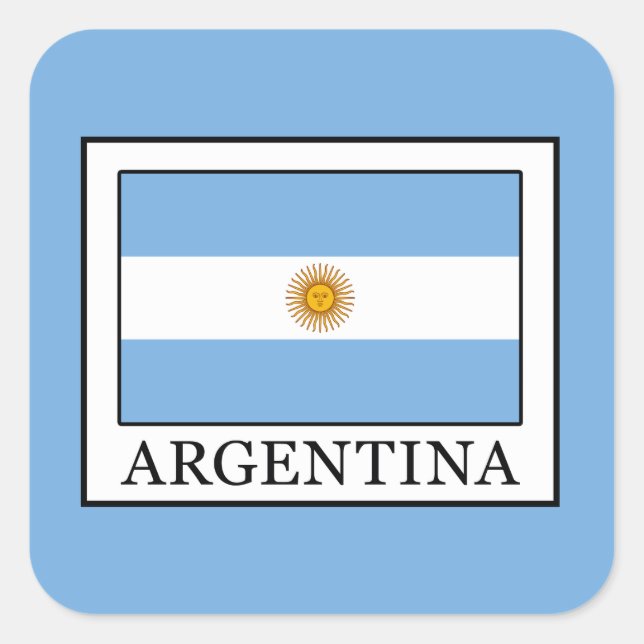 Adesivo Quadrado Argentina (Frente)