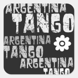Adesivo Quadrado Argentina Tango Sticker