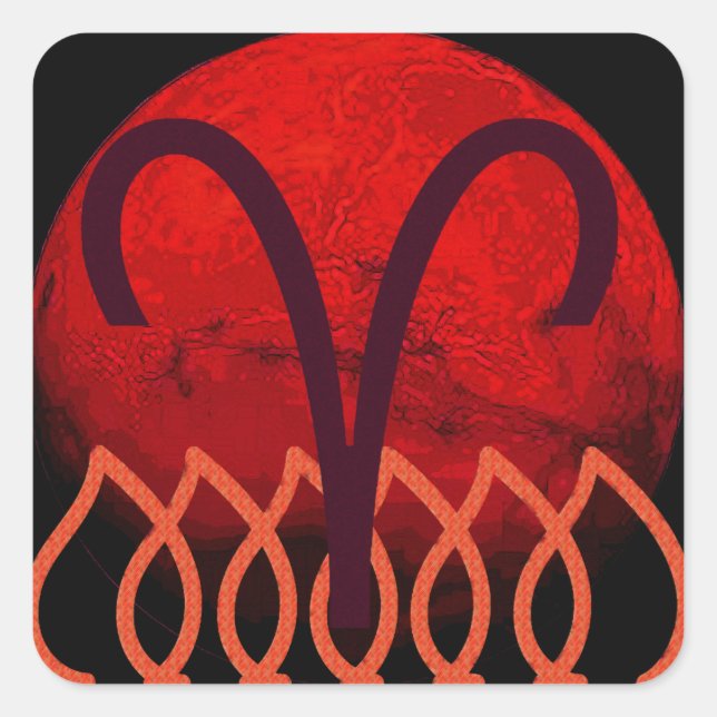 Adesivo Quadrado Aries (Frente)