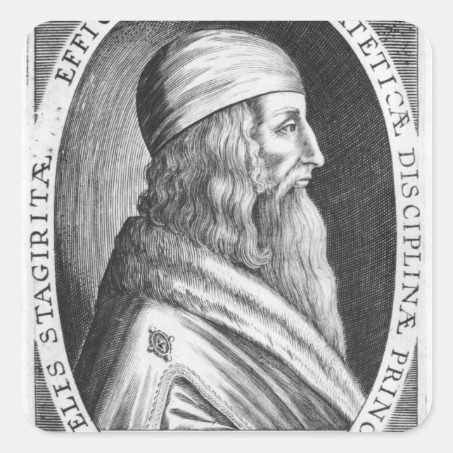 Adesivo Quadrado Aristóteles (Frente)