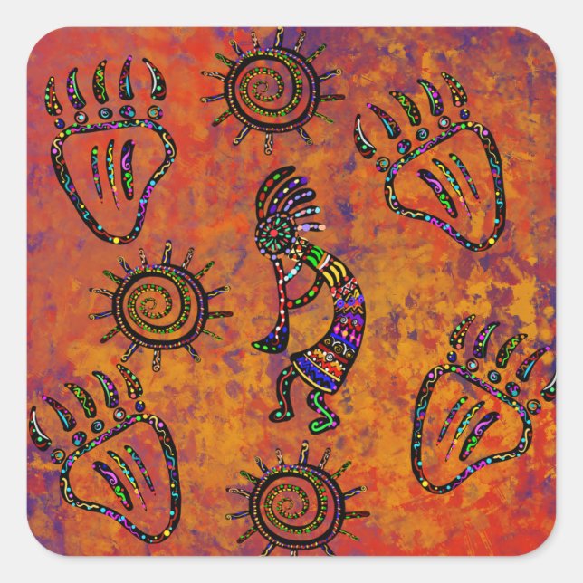 Adesivo Quadrado Arizona Desert Art (Frente)