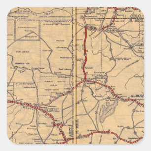 Adesivo Quadrado Arizona, Novo México