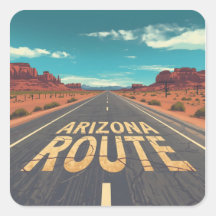 Arizona Route Desert Road Graphic Art