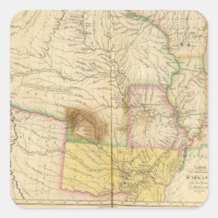 Adesivo Quadrado Arkansas E.U.