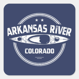 Adesivo Quadrado Arkansas River (Colorado)