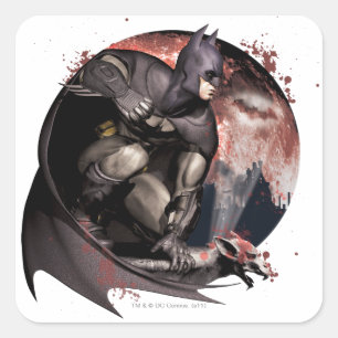 Adesivo Quadrado Arkham City Batman Moon