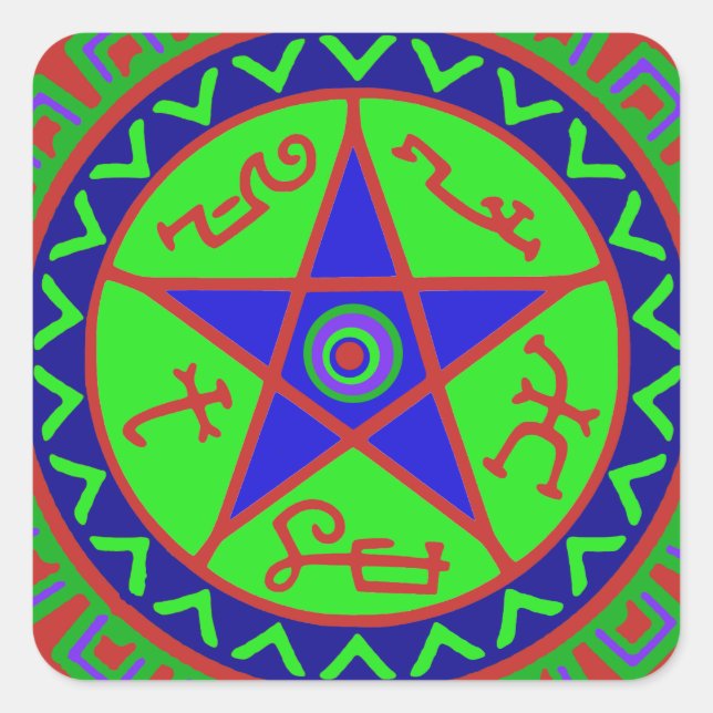 Adesivo Quadrado Armadilha do Diabo (Frente)