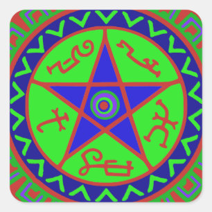 Adesivo Quadrado Armadilha do Diabo