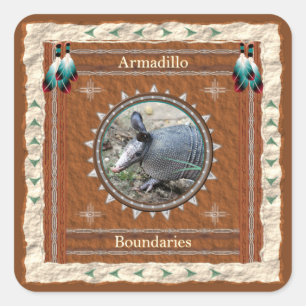 Adesivo Quadrado Armadillo - Boundaries Stickers