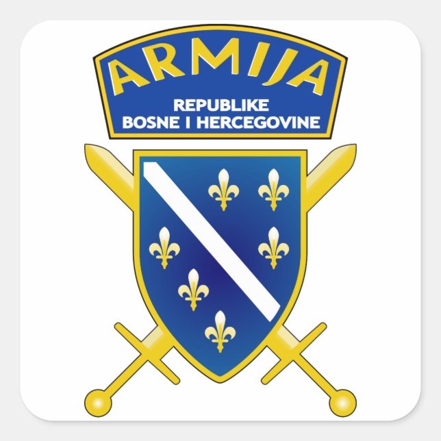 Adesivo Quadrado Armija BiH (Frente)