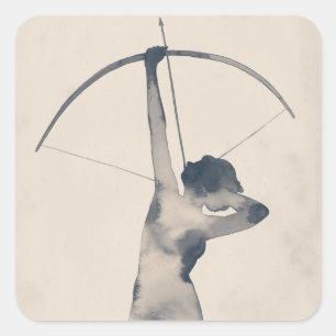 Adesivo Quadrado Arquiteto de Watercolor