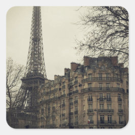 Adesivo Quadrado Arquitetura Eiffel Tower Paris