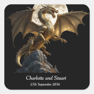 Adesivo Quadrado Arrasamento do Dragão Fierce